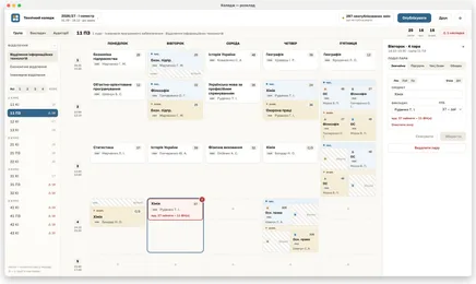 Group timetable